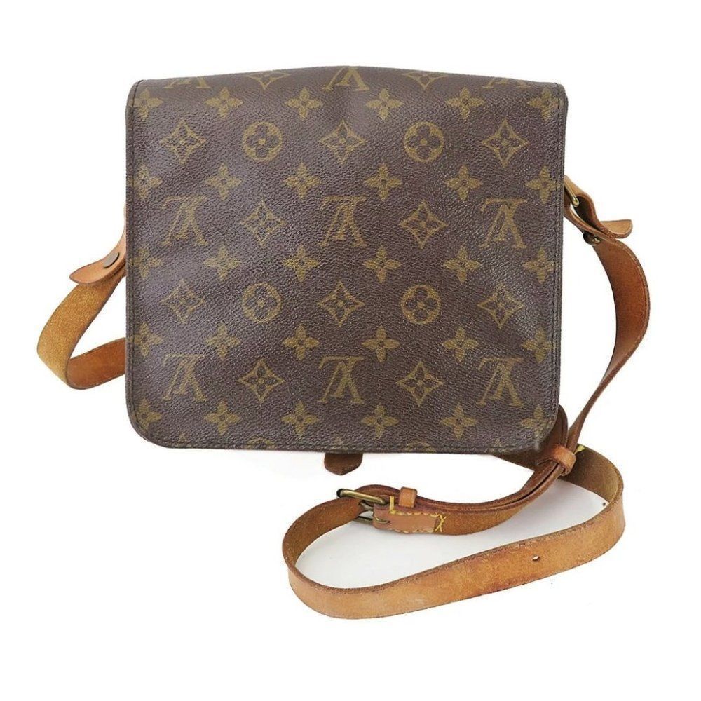 C2: 100% Authentic LOUIS VUITTON Cartouchiere MM Monogram Shoulder Bag Purse - Picture 4 of 13